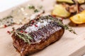 Grilled bbq steak Royalty Free Stock Photo