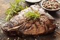 Grilled BBQ T-Bone Steak Royalty Free Stock Photo