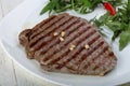 Grilled beaf steak Royalty Free Stock Photo