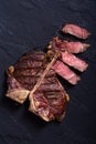 Grilled beef porterhouse steak Royalty Free Stock Photo