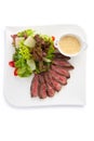 Grilled beef salad Royalty Free Stock Photo