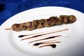 Grilled Beef Skewer Royalty Free Stock Photo