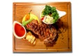 Grilled beef steak according to Georgian recipe. Royalty Free Stock Photo