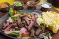 Mexican Beef Fajita Dinner Royalty Free Stock Photo