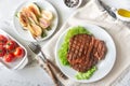 Grilled beef steak Royalty Free Stock Photo