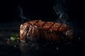 Grilled Beef Steak. Generative AI Royalty Free Stock Photo