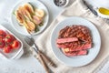 Grilled beef steak Royalty Free Stock Photo