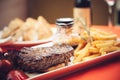 Grilled beef steak Royalty Free Stock Photo