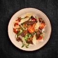 Grilled beef steak salad Royalty Free Stock Photo