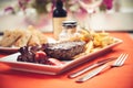 Grilled beef steak Royalty Free Stock Photo