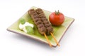 Grilled beef sticks Royalty Free Stock Photo