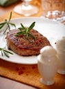 Grilled beefsteak with rosemary
