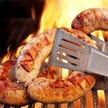 Grilled bratwursts Royalty Free Stock Photo