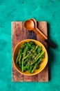 Grilled broccoli stems