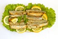 Grilled Capelin Royalty Free Stock Photo