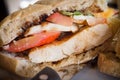 Grilled Caprese Chicken Sandwich Royalty Free Stock Photo