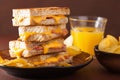 Grilled cheese and bacon sandwich Royalty Free Stock Photo