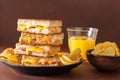 Grilled cheese and bacon sandwich Royalty Free Stock Photo