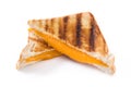 Grilled cheese sandwich isolated Royalty Free Stock Photo