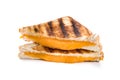 Grilled cheese sandwich isolated Royalty Free Stock Photo