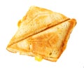 Grilled Cheese Sandwich isolated Royalty Free Stock Photo