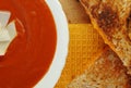 Grilled Cheese Sandwich and Tomato Soup Royalty Free Stock Photo
