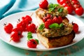 Grilled cherry tomato turkey burgers