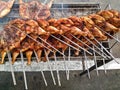 Grilled chicken,barbeque chicken,BBQ chicken Royalty Free Stock Photo