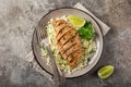 Grilled chicken breast with herb couscous
