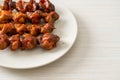 Grilled chicken gizzard skewer yakitori serve in izakaya style Royalty Free Stock Photo