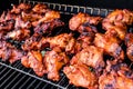 Grilled chicken hot wings photograph Royalty Free Stock Photo