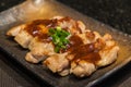 Grilled chicken with peppery sauce