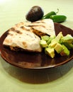 Grilled chicken quesadillas