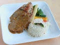 Grilled chicken robert sauce with rice combo