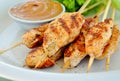 Grilled chicken Skewers Royalty Free Stock Photo