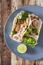 Grilled chicken tacos Royalty Free Stock Photo