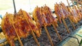 Grilled Chicken.Thai Walking Street Food.