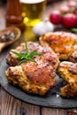 Grilled chicken thighs Royalty Free Stock Photo