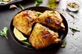 Grilled chicken thighs Royalty Free Stock Photo