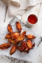 Grilled chicken wing Royalty Free Stock Photo