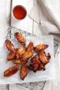 Grilled chicken wing Royalty Free Stock Photo