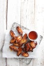Grilled chicken wing Royalty Free Stock Photo