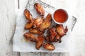 Grilled chicken wing Royalty Free Stock Photo