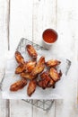 Grilled chicken wing Royalty Free Stock Photo