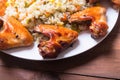 Grilled Chicken Wings Royalty Free Stock Photo