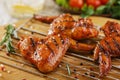 Grilled chicken wings