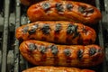 Grilled classic British sausage made from prime cuts of pork