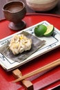 Grilled cod milt, japanese cuisine Royalty Free Stock Photo