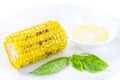 Grilled corn with butter Royalty Free Stock Photo