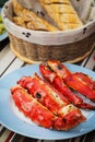 Grilled crab